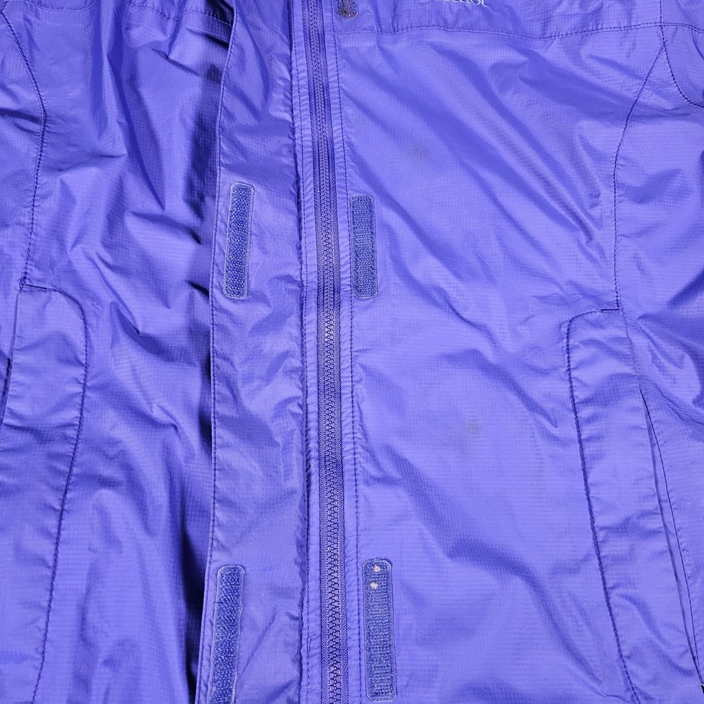 Marmot Rain Jacket Womens Large Purple Hooded Lightweight Outdoor Shell - Picture 7 of 13